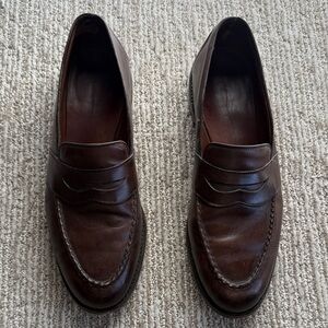 Allen Edmonds Coffee Brown Randolph Loafers Size 12
